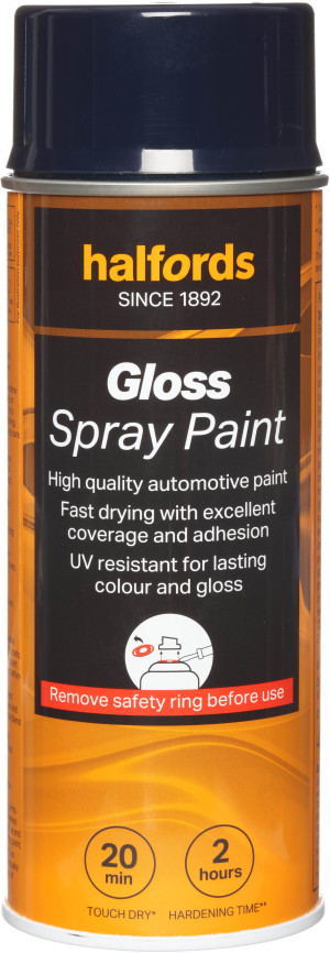 Halfords S3-060 Blue Gloss Car Spray Paint - 400ml