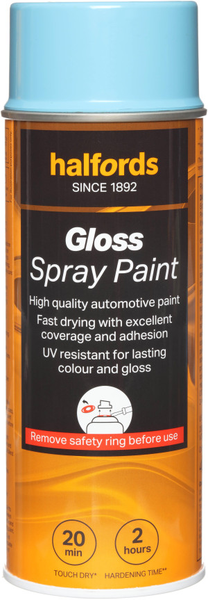 Halfords S3-460 Blue Gloss Car Spray Paint - 400ml
