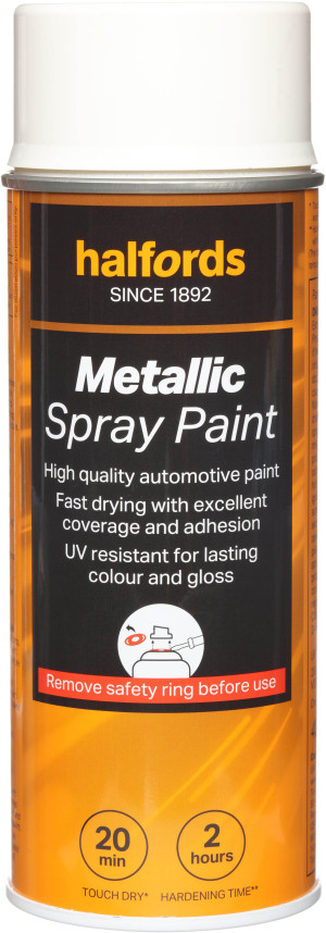 Halfords S0-050 White Gloss Car Spray Paint - 400ml