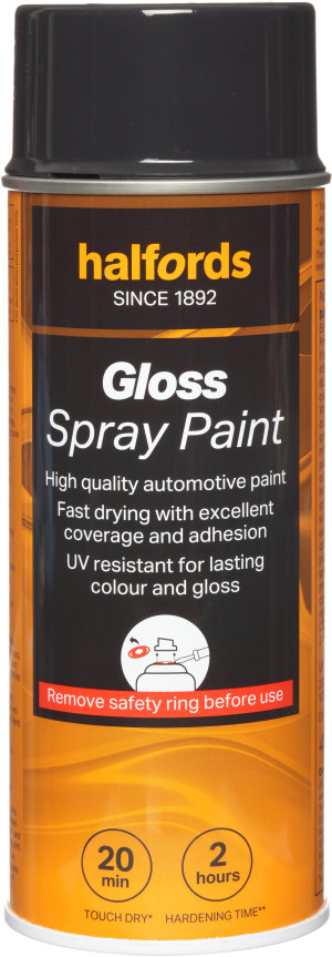 Halfords S1-140 Grey Gloss Car Spray Paint - 400ml