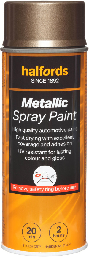 Halfords M6-010 Brown Metallic Car Spray Paint - 400ml