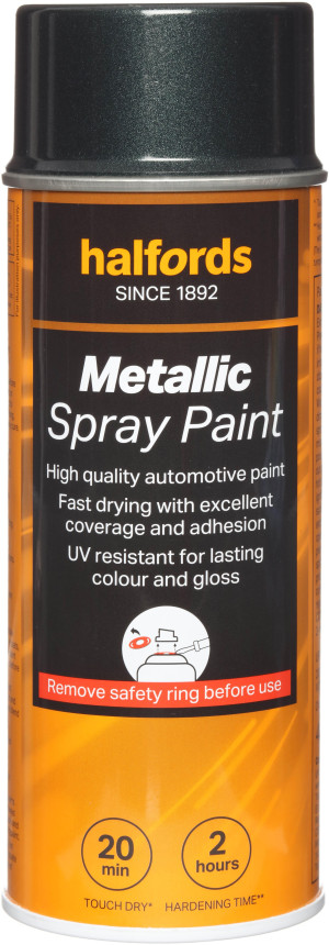 Halfords M7-010 Green Metallic Car Spray Paint - 400ml