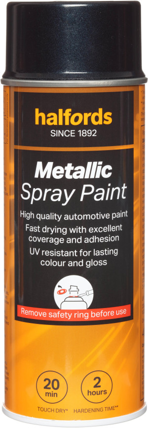 Halfords M3-010 Blue Metallic Car Spray Paint - 400ml
