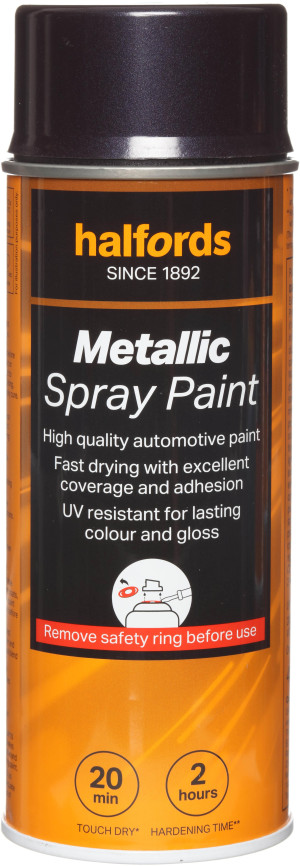 Halfords M3-070 Blue Metallic Car Spray Paint - 400ml