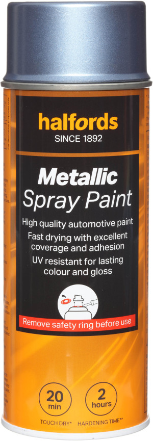 Halfords M3-580 Blue Metallic Car Spray Paint - 400ml