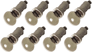 Rhino Kamm Leg Lock Barrels and Keys - 4 Pairs