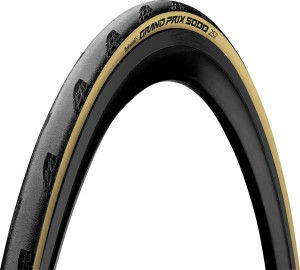 Continental Grand Prix 5000 Clincher Tyre Cream, 700x25c