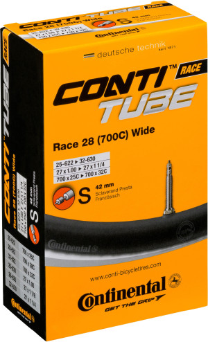 Continental Race 28 Wide 700c Presta Inner Tube, 42mm Valve