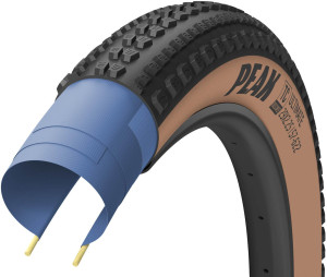 Goodyear Peak Tubeless Complete MTB Tyre, Tanwall 27.5x2.25 inch