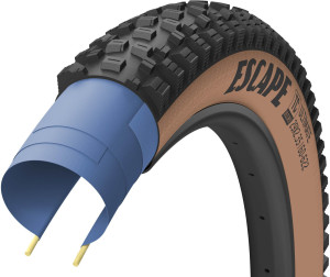 Goodyear Escape Tubeless Complete MTB Tyre, Tanwall 27.5x2.35 inch