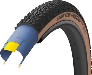 Goodyear Connector Tubeless Complete Gravel Tyre, Tanwall 700x35c