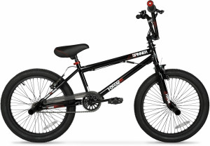 Hyper Spinner BMX Bike - 20 Inch Wheel - Black - Kids 8+ Years, Steel Frame