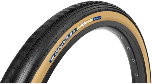 Panaracer Gravel King Semi Slick Plus TLR Gravel Tyre Black/Brown 700x45c