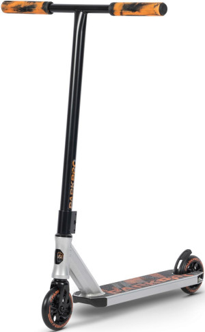 Invert Park Pro Stunt Scooter, Silver/Black/Orange
