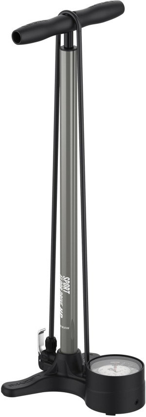 Lezyne Sport Floor Drive 3.5 Track Pump Dual Valve, Grey