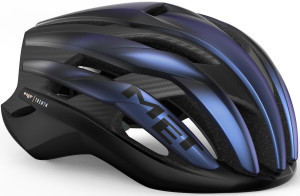 MET Trenta 3K Carbon MIPS Helmet, Blue Iridescent, Small