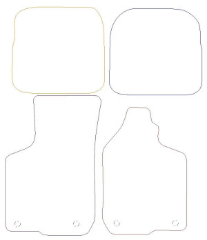 Audi A3 - Premium Mats 4 Clips (SS2374)