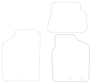 Kia Picanto - Luxury Mats 3 Clips (SS3758)