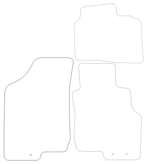 Kia Ceed  - Premium Mats 3 Clips (SS3762)