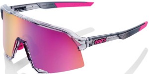 100% S3 Sunglasses - Grey/Purple Mirror Lens