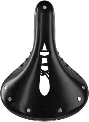 Brooks B17 Carved Short Saddle, Black