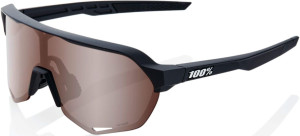100% S2 Sunglasses - Black, HiPER Silver Mirror Lens