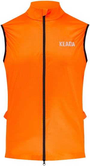 Keada Sports Men's Essential Cycling Gilet, Black - Medium