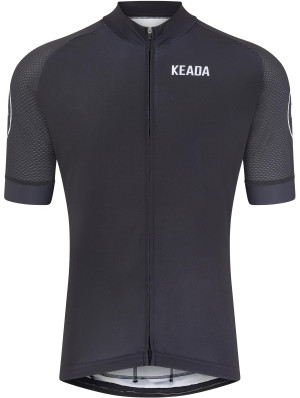 Keada Sports Women's Essential Short Sleeved Cycling Jersey, Black - Medium