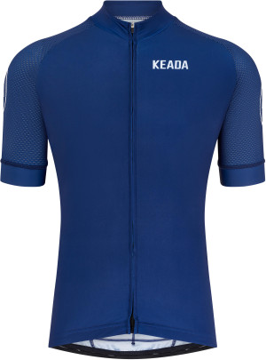 Keada Sports Women's Essential Short Sleeved Cycling Jersey, Navy - Medium