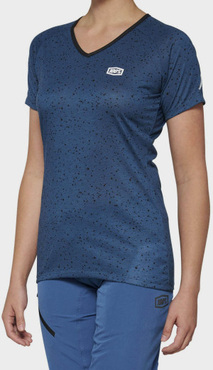 100% AIRMATIC Womens Short Sleeve Jersey Slate Blue - L