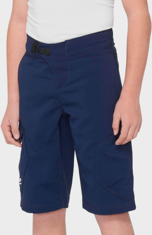 100% RIDECAMP Youth Shorts Navy - 24