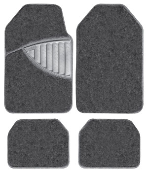 Michelin Premium 4 Piece Carpet Car Mat Set Black
