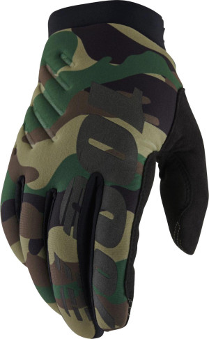 100% BRISKER Gloves Camo/Black - M
