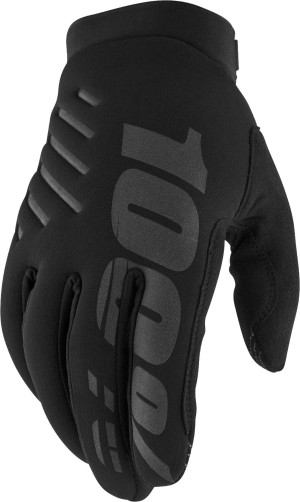 100% BRISKER Womens Gloves Black - M