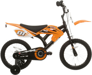Motobike MX16 Kids Bike 16" Wheel - Black/Orange (5-7 years)