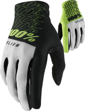 100% CELIUM Gloves Fluo Yellow - S