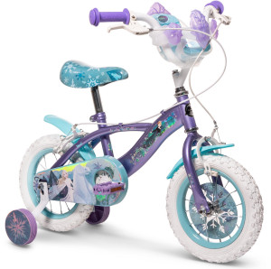 Huffy Frozen Kids Bike 12" Wheel - Purple/Light Blue (3-6 years)