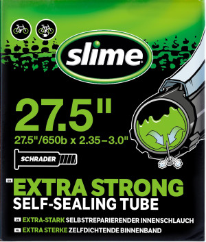 Slime Schrader Bike Inner Tube, 27.5 x 2.35 - 3.0 inch