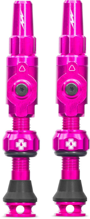 Muc-Off Big Bore Lite Tubeless Valves 45mm Pink