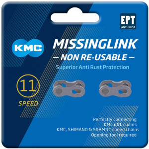KMC 11NR EPT 11 Speed Missing Links, Silver
