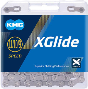 KMC X-Glide Cues Chain, Grey, 118L