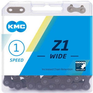 KMC Z1 Wide Single Speed Chain, 112L, Brown