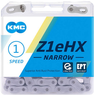 KMC Z1eHX Narrow EPT Single Speed Chain, Silver, 112L
