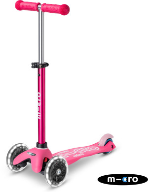 Micro Mini LED Scooter - Pink