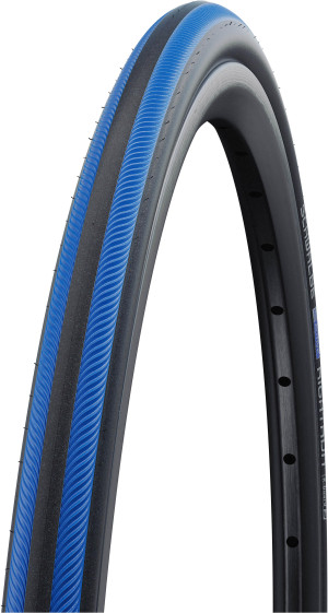 Schwalbe Rightrun K-Guard Wheelchair Tyre, Blue Stripes, 25-540 (24x1.00 inch)