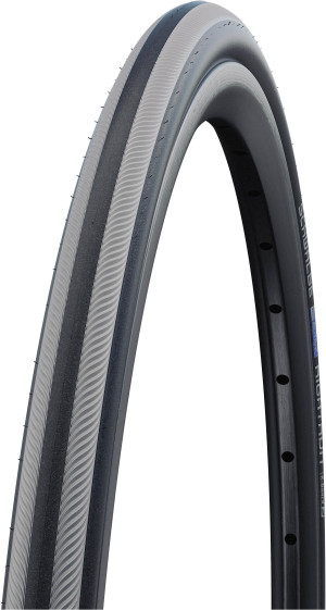 Schwalbe Rightrun K-Guard Wheelchair Tyre, Grey Stripes, 25-590 (26x1.00 inch)