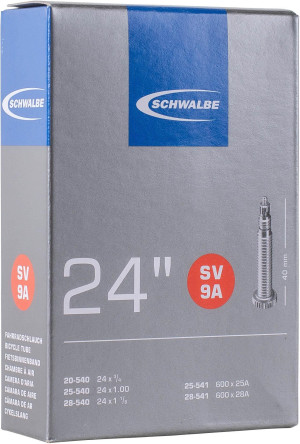 Schwalbe 24 inch 9A Inner Tube 20/28-540/541, Presta Valve (SV)