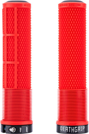DMR DeathGrip 2 Flangeless Grips, Red Thin