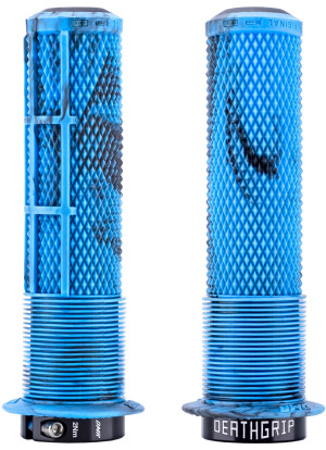 DMR DeathGrip 2 Flange Grips, Blue Marble Thin