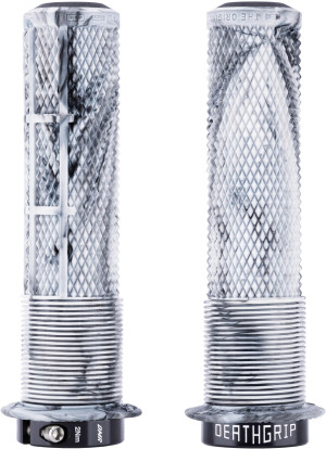DMR DeathGrip 2 Flange Grips, Snow Camo Thin